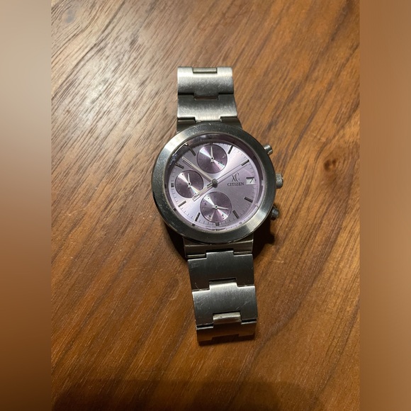 Citizen XC Duratect Stainless Steel Watch with Lilac Face - Picture 1 of 5
